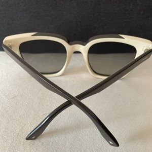 Authentic FENDI Sunglasses Dark Grey and Cream
